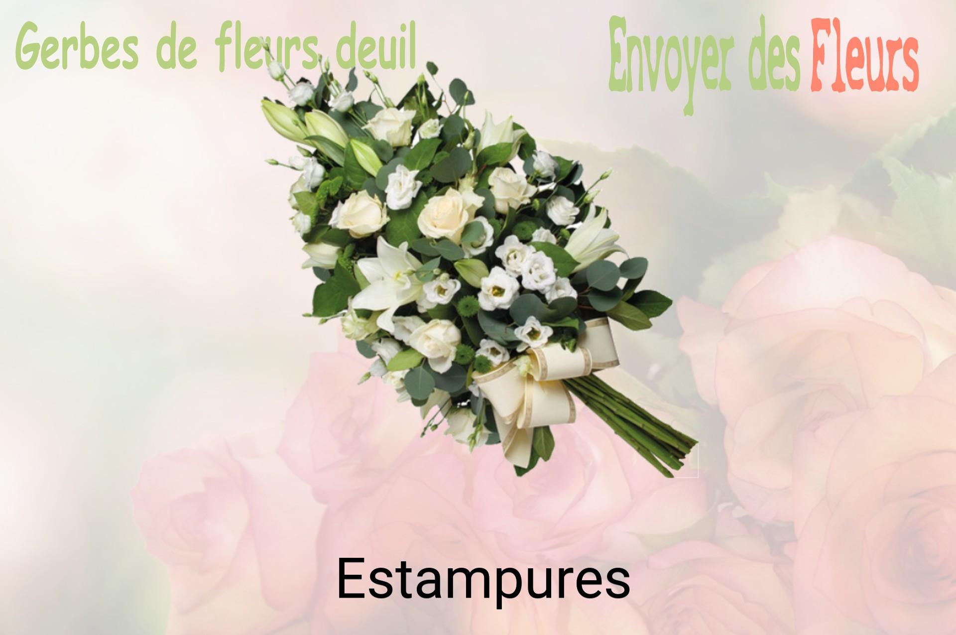 Gerbe de fleurs de deuil livrée à Estampures